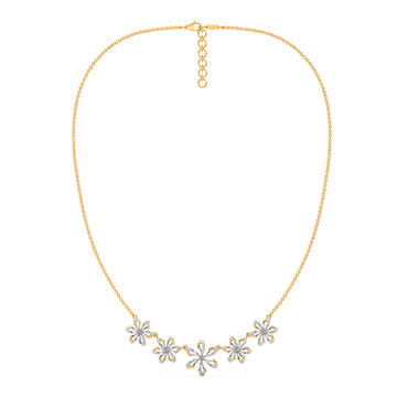 Make My Heart Blossom Diamond Necklaces