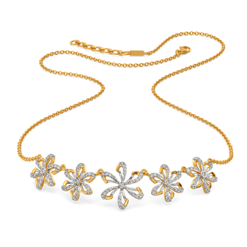 Make My Heart Blossom Diamond Necklaces
