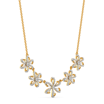 Make My Heart Blossom Diamond Necklaces