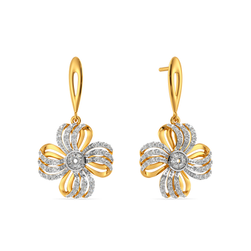 Little Flower Power Diamond Earrings