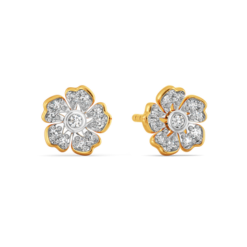 Little Flower Power Diamond Earrings