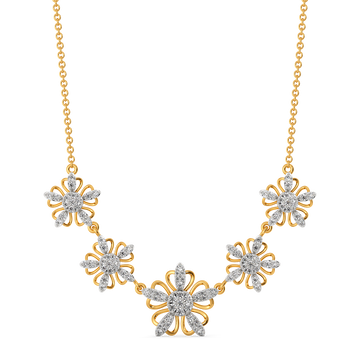 Blossoming With Beauty Diamond Necklaces