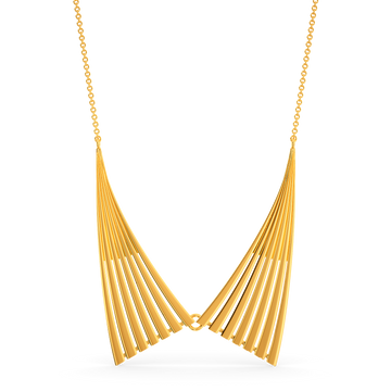 Long Fin Gold Necklaces