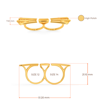 Spread Out Gold Rings