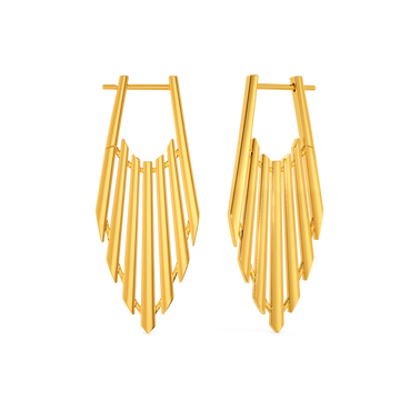 Spread Out Gold Earrings