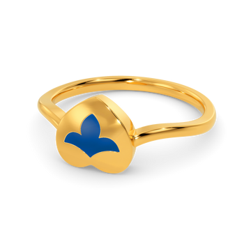 Dynamic Hearts Gold Rings