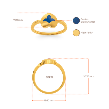 Dynamic Hearts Gold Rings