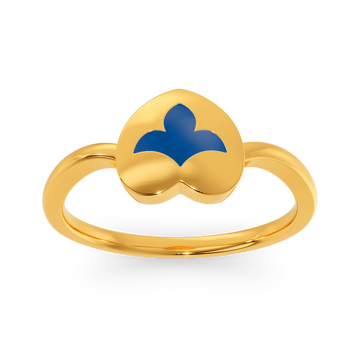 Dynamic Hearts Gold Rings