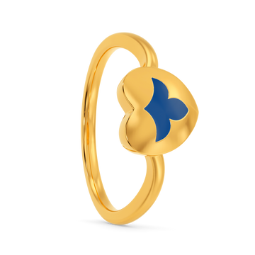 Dynamic Hearts Gold Rings