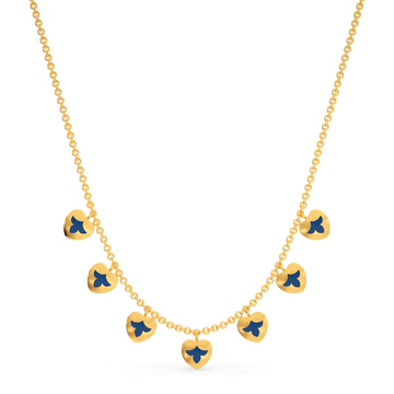 Dynamic Hearts Gold Necklaces