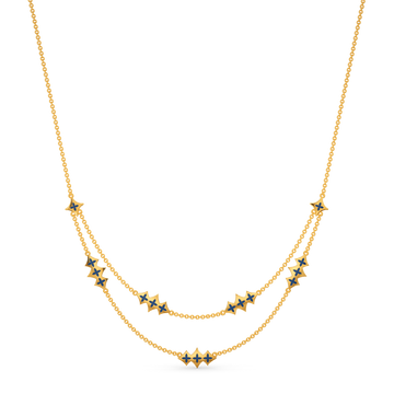 Depth Of Glimmer Gold Necklaces