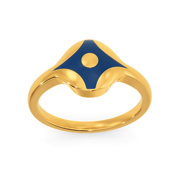 Denim Party Gold Rings
