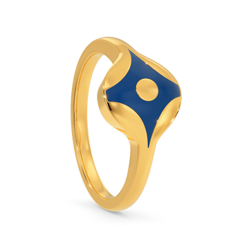 Denim Party Gold Rings