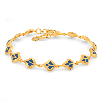 Embellished Blue Gold Bracelets