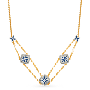 Denim Star Diamond Necklaces