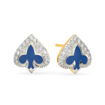 Queen Of Club Diamond Earrings