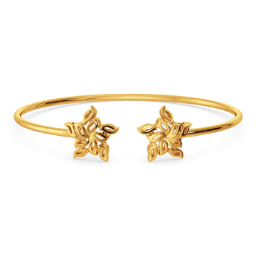 Blooms in Motion Gold Bangles