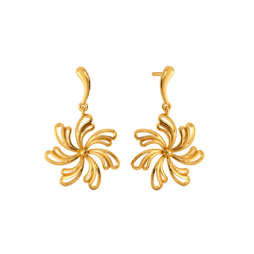 Wearable Art Gold Earrings