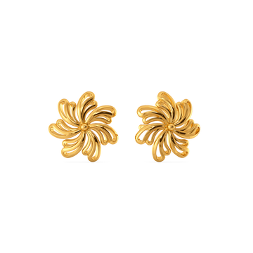 Wearable Art Gold Earrings