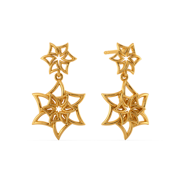 Whispering Flora Gold Earrings