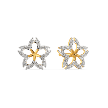 One Bloom Diamond Earrings
