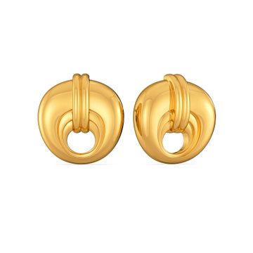 Bold N Equine Gold Earrings
