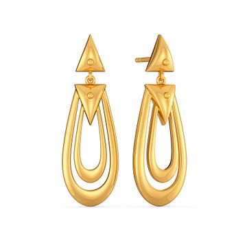 Cool Canters Gold Earrings