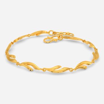 Waves N Fins Gold Bracelets