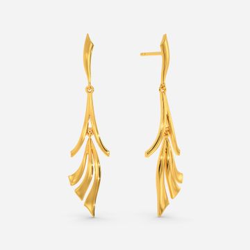 Mythical Ocean Gold Earrings