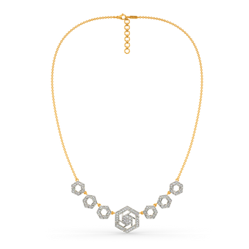 Snazzy Stripes Diamond Necklaces