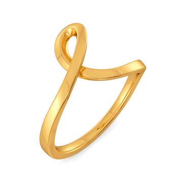 Sleeve O Swirls Gold Rings