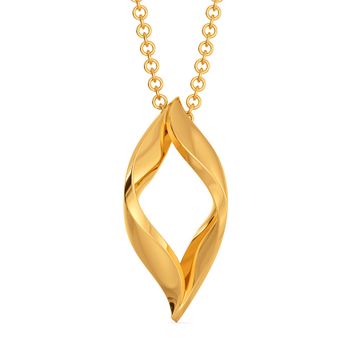 Flair of Loops Gold Pendants