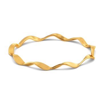 Flair of Loops Gold Bangles
