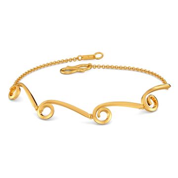 Loopy Bends Gold Bracelets