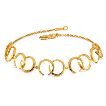 Whimsical Puffs Gold Bracelets