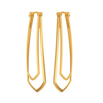 Extra Edgy Gold Earrings