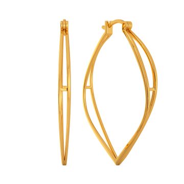 The Edgy Effect Gold Earrings