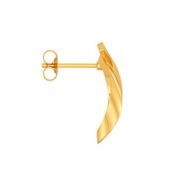 Swirl Suave Gold Earrings