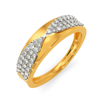 Edge O Clock Diamond Rings