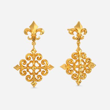 Glass Slippers Gold Earrings