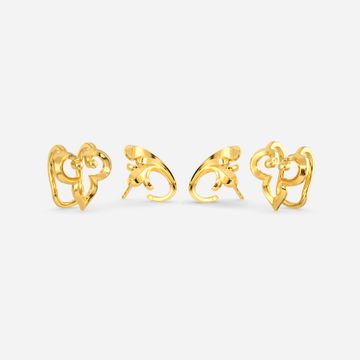 Princess Charming Gold Earrings