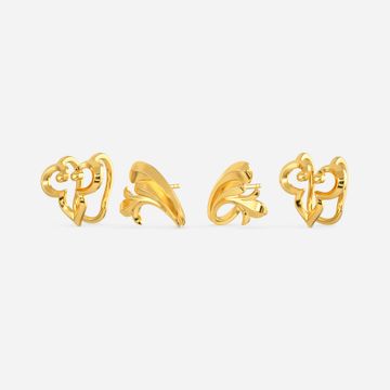 Princess Charming Gold Earrings