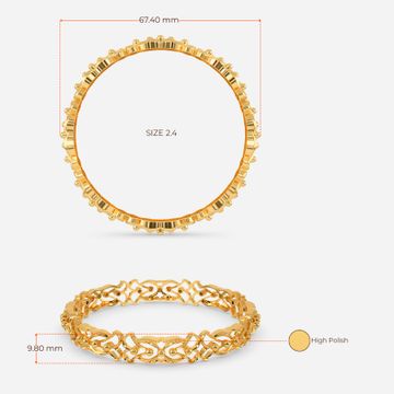 Mystical Muse Gold Bangles