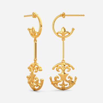 Crowning Glory Gold Earrings