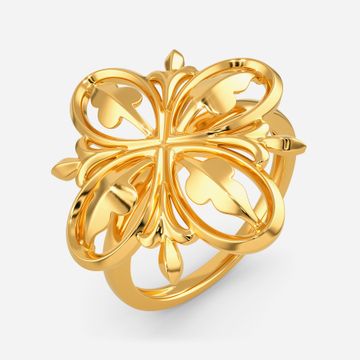 Down the Rabbit Hole Gold Rings