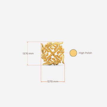 Magic Crystal Gold Earrings