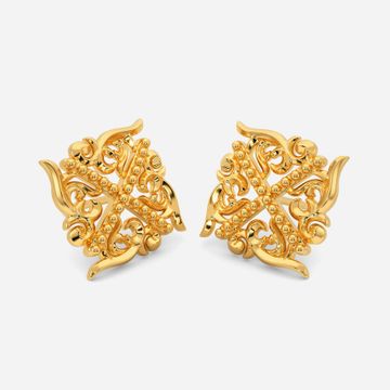 Magic Crystal Gold Earrings