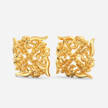 Magic Crystal Gold Earrings