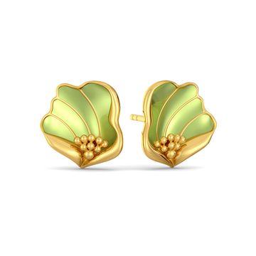 Flax Petale Gold Earrings