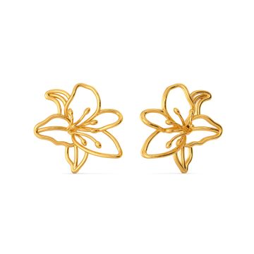 Lily Wonderland Gold Stud Earring